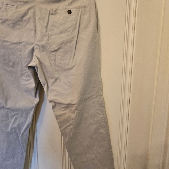 Used 34W 37L Men's Light Gray/Silver M&S Dresspants - Picture 11 of 14
